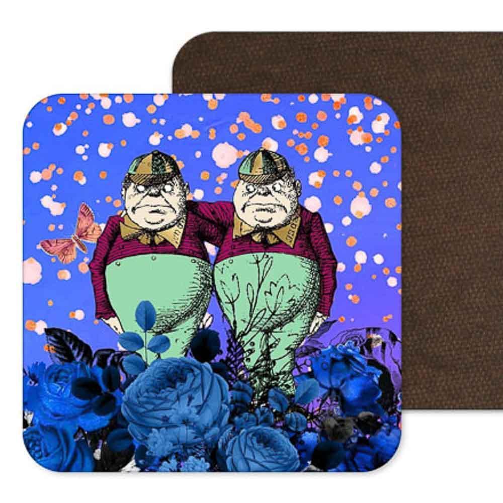 Alice in Wonderland Tweedle Dum & Dee Coaster by Kitsch Republic