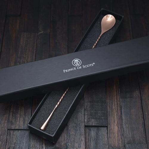Copper Plated Teardrop Professional Bar Spoon by Prince of Scots