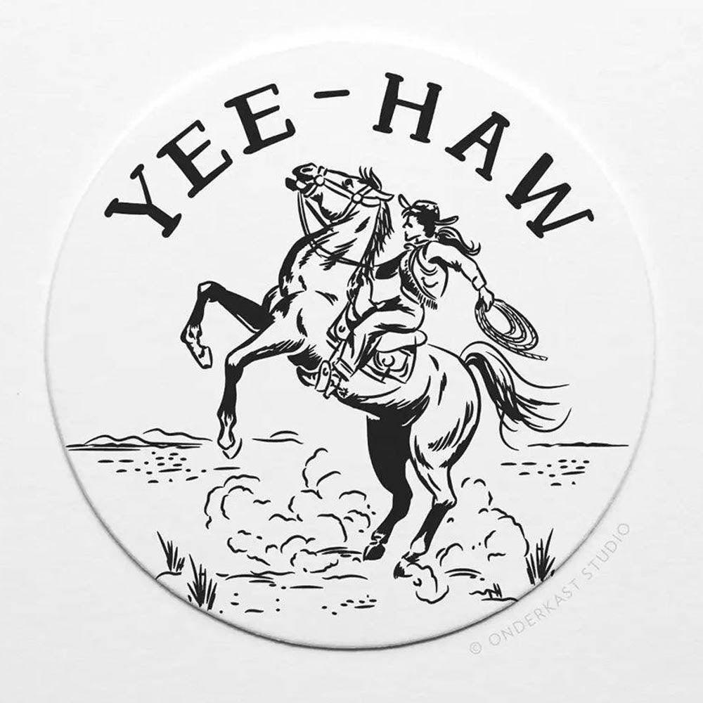 Cowgirl Letterpress Coasters (Pack of 10) by Onderkast Studio