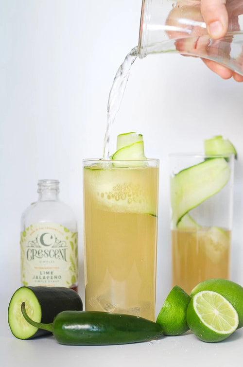 Lime Jalapeno Simple Syrup (8oz) by Crescent Simples