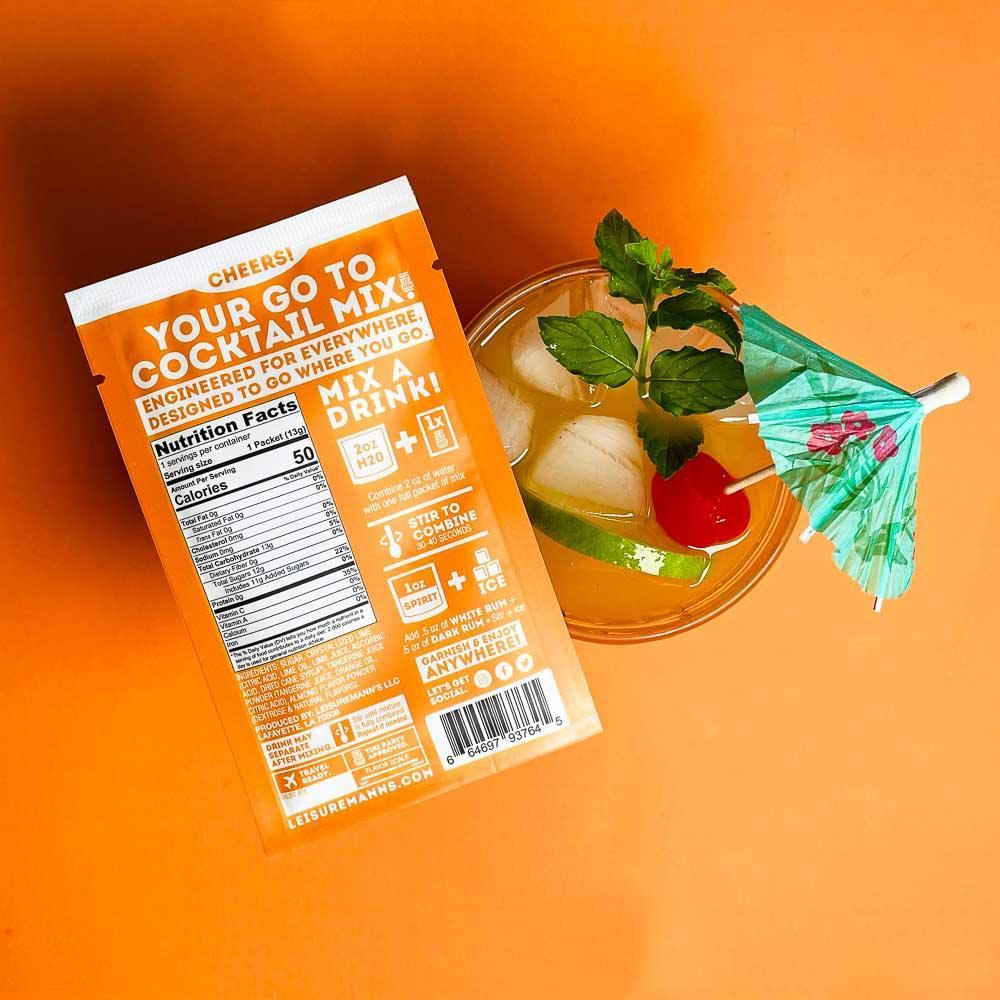 Mai Tai Single-Serve Cocktail Mix (1 packet) by Leisuremann's Cocktail Mixes