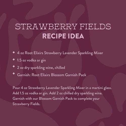 Strawberry Lavender Sparkling Mixer by Root Elixirs