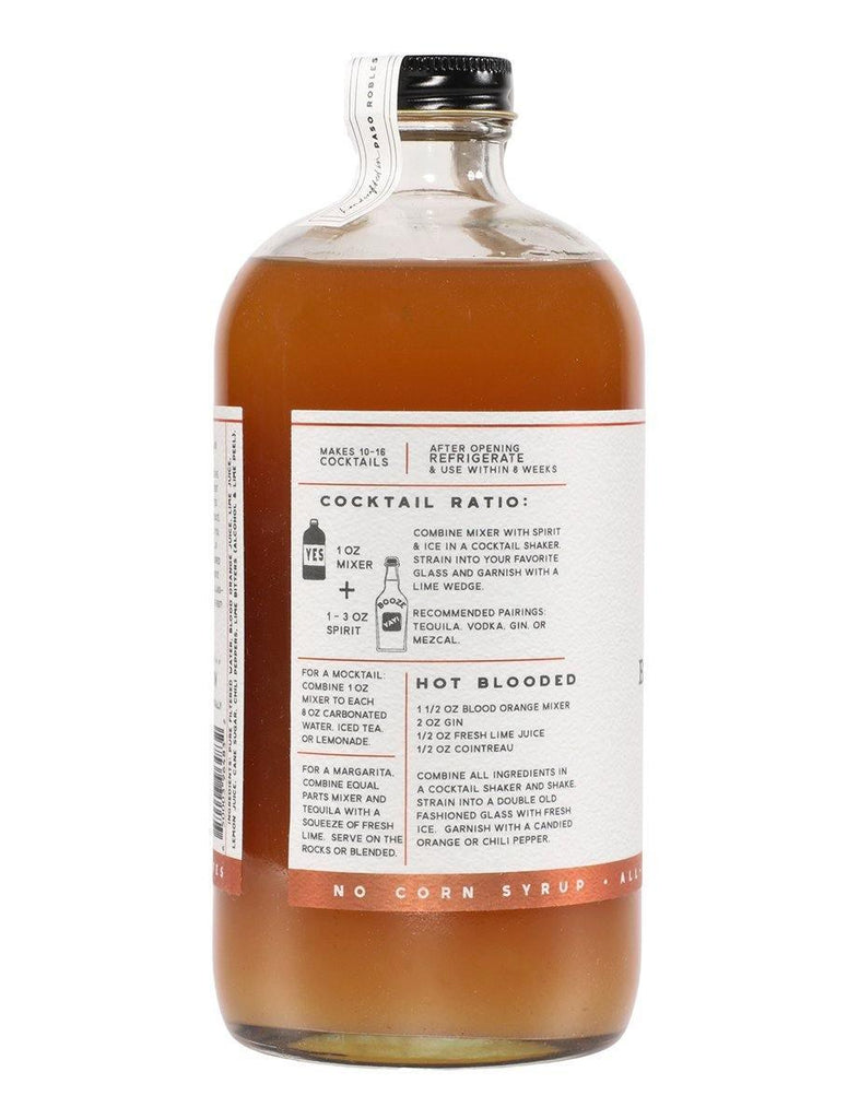 Blood Orange & Chili Pepper Cocktail Mixer (16oz) by Yes Cocktail Co.