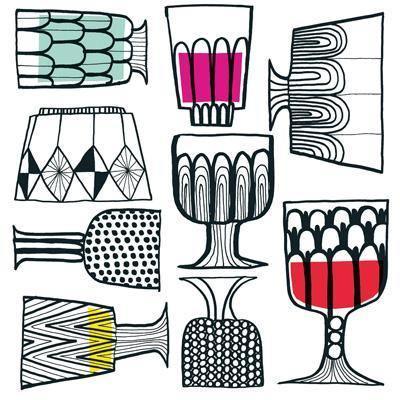 'Cheers' Kippis by Marimekko Cocktail Napkins (Pack of 20) by Boston International