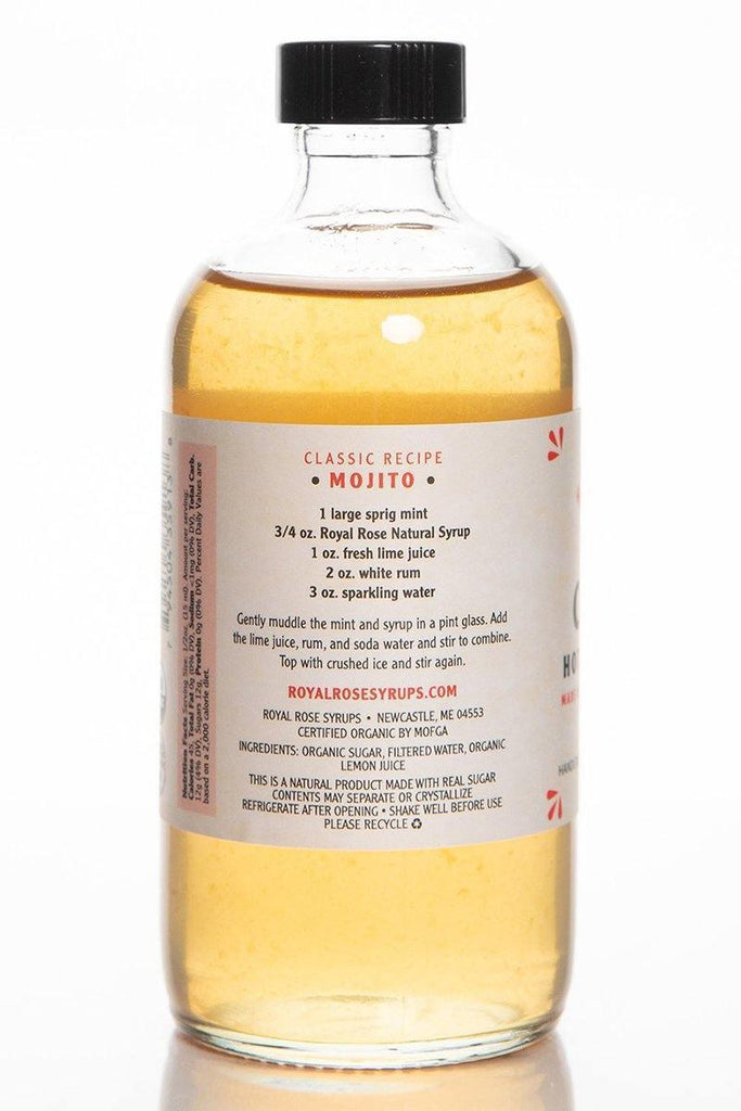 Classic (Unflavored) Organic Simple Syrup by Royal Rose Syrups