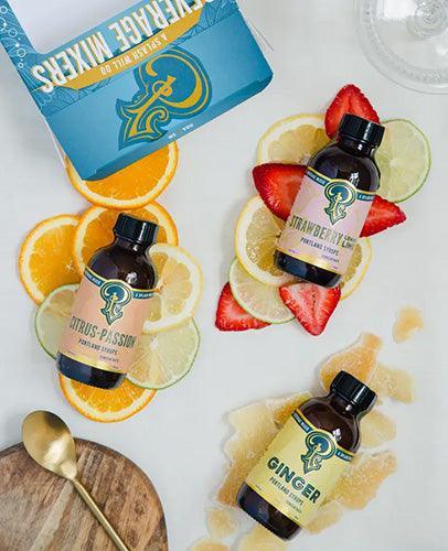 Cocktail & Soda Mixer Sampler - Summer (3.4oz) by Portland Syrups