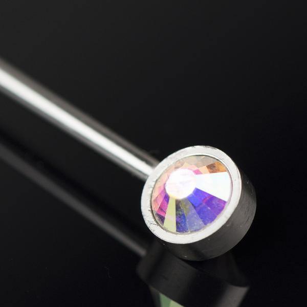 Colorful Gem Crystal and Steel Cocktail Picks (Set of 8) by Prince of Scots