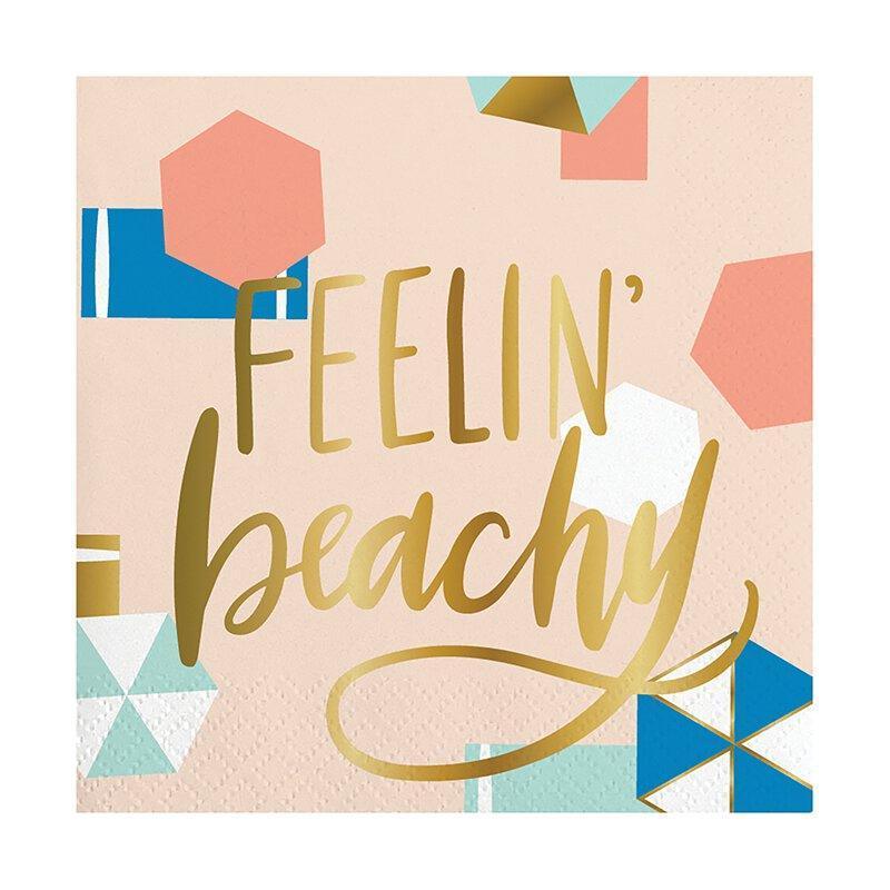 Feelin' Beachy Cocktail Napkins (Pack of 20) by Slant Collections