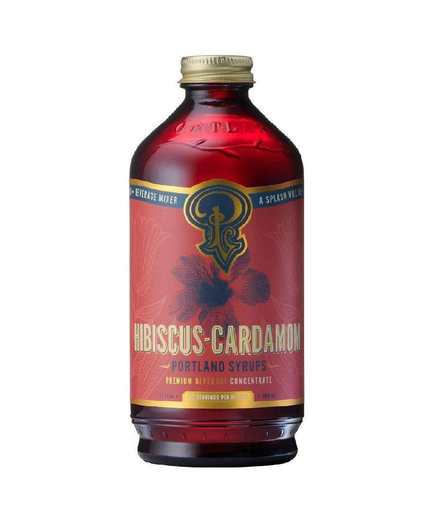 Hibiscus Cardamom Cocktail & Soda Syrup (12oz) by Portland Syrups
