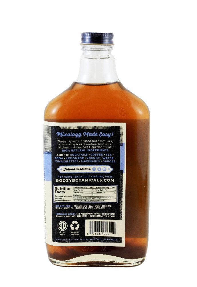 Lavender Earl Grey Simple Syrup (12.5oz) by Boozy Botanicals