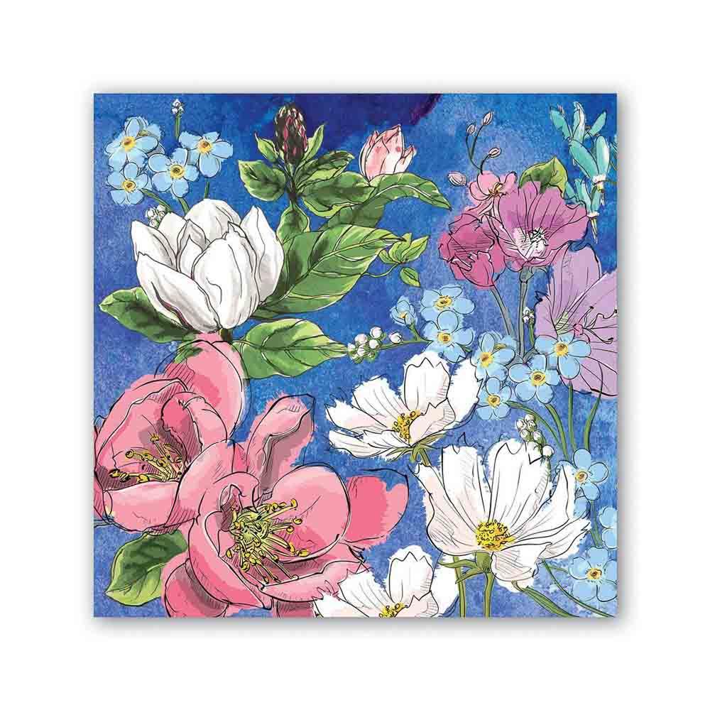Magnolia Floral Cocktail Napkins (Pack of 20) by Michel Design Works
