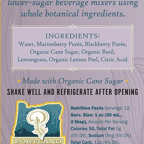 Marionberry Cocktail & Soda Syrup (12oz) by Portland Syrups