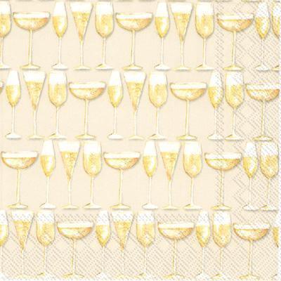 Party Bubbles Cocktail Napkins (Pack of 20) by Boston International