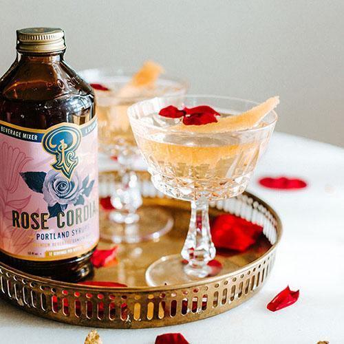 Rose Cordial Cocktail & Soda Syrup (12oz) by Portland Syrups