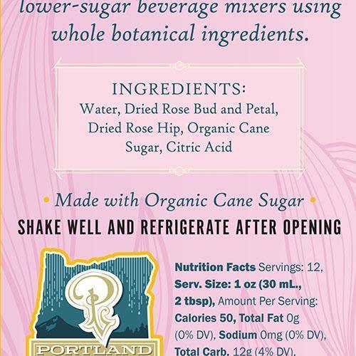 Rose Cordial Cocktail & Soda Syrup (12oz) by Portland Syrups