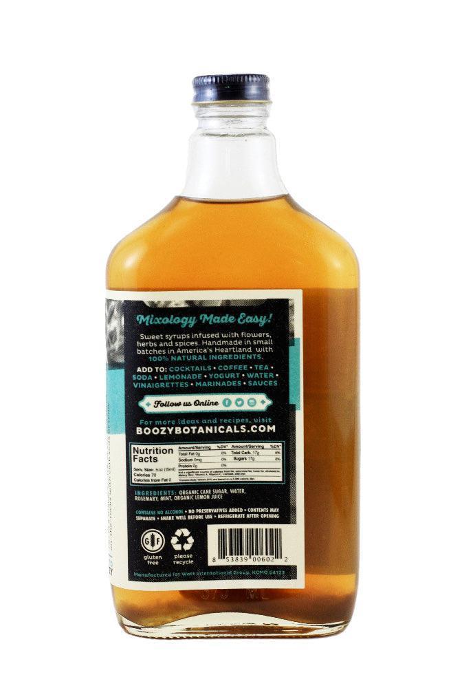 Rosemary Mint Simple Syrup (12.5oz) by Boozy Botanicals