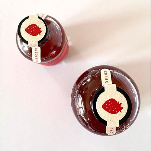 Strawberry Basil Simple Syrup (8oz) by Crescent Simples