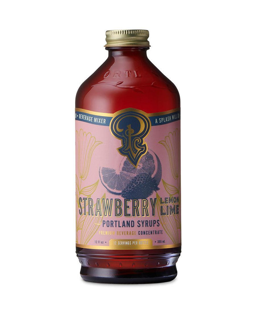 Strawberry Lemon Lime Cocktail & Soda Syrup (12oz) by Portland Syrups