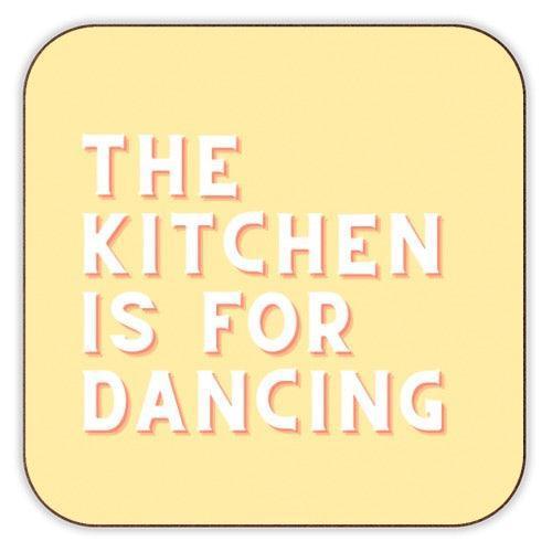 'The Kitchen is for Dancing' Coaster by Art Wow