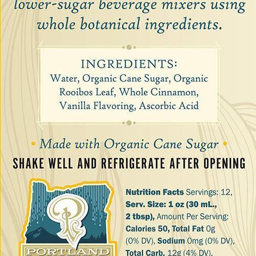 Vanilla Spice Rooibos Cocktail & Soda Syrup (12oz) by Portland Syrups